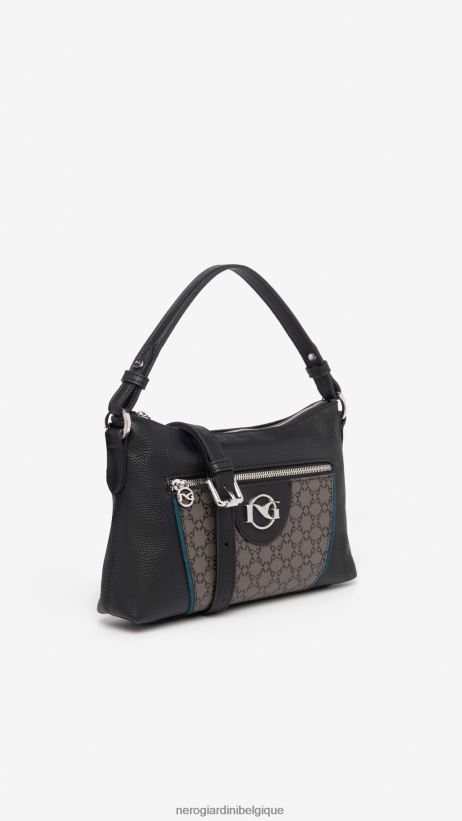 accessoire être NeroGiardini femmes art. sac hobo en matériel technique i343560d noir F2F08N325