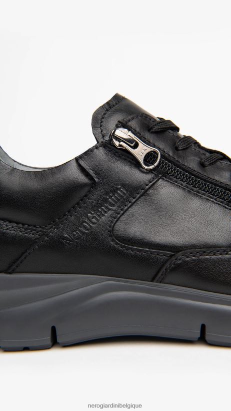 chaussure être NeroGiardini Hommes art. baskets en cuir i102153u noir F2F08N326