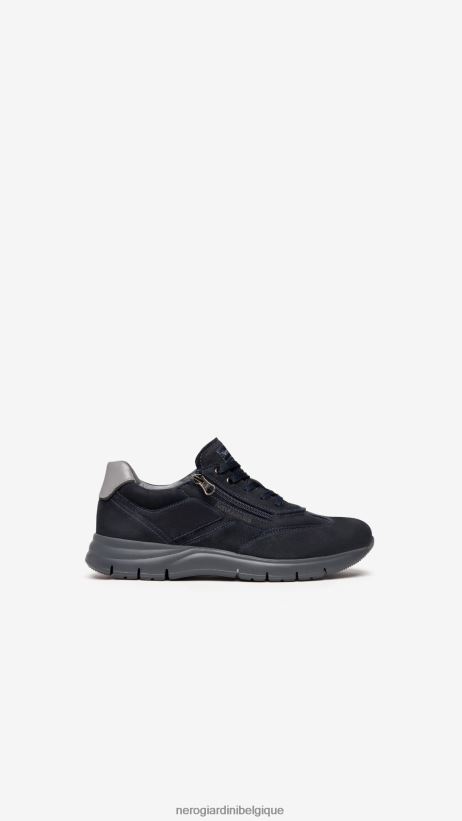 chaussure être NeroGiardini Hommes art. baskets en cuir i202501u marine F2F08N331