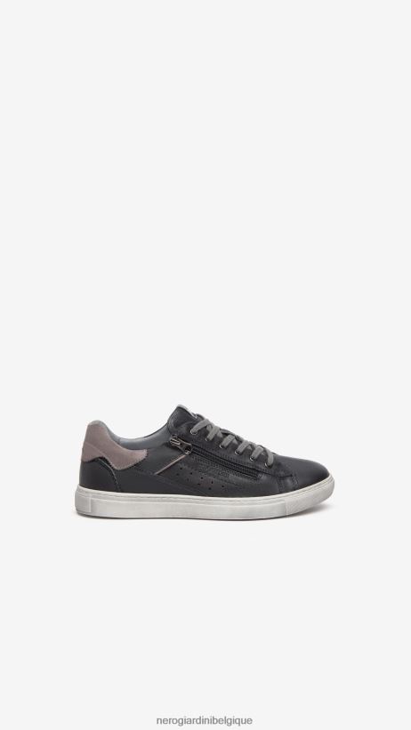 chaussure être NeroGiardini Hommes art. baskets en cuir i303030u noir F2F08N332