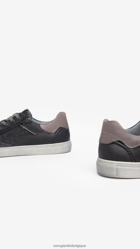 chaussure être NeroGiardini Hommes art. baskets en cuir i303030u noir F2F08N332