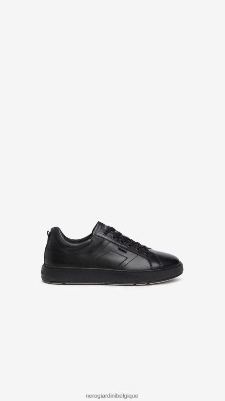 chaussure être NeroGiardini Hommes art. baskets en cuir i303060u noir F2F08N334