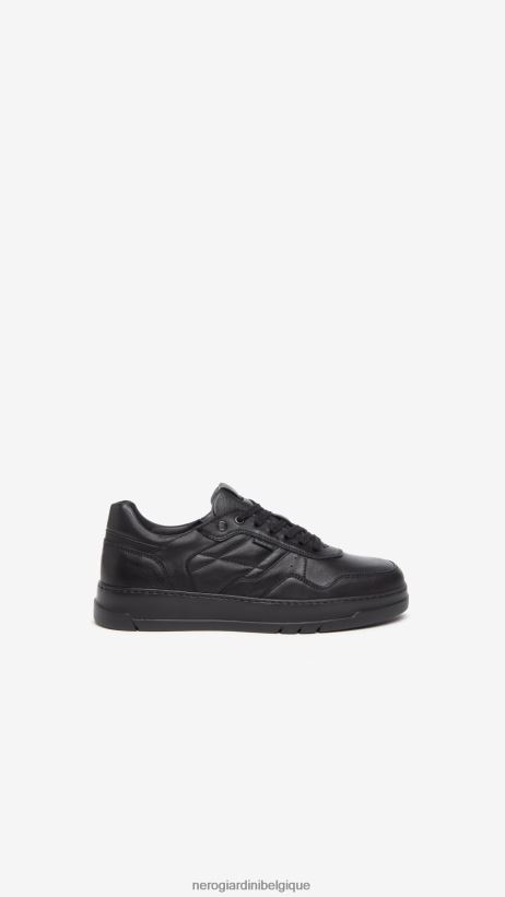 chaussure être NeroGiardini Hommes art. baskets en cuir i303090u noir F2F08N341