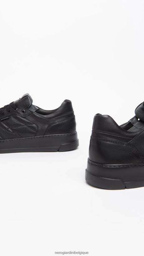 chaussure être NeroGiardini Hommes art. baskets en cuir i303090u noir F2F08N341