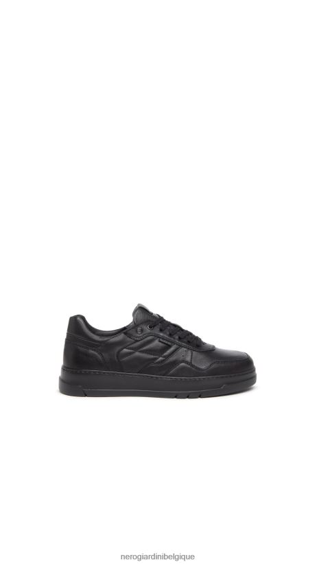 chaussure être NeroGiardini Hommes art. baskets en cuir i303090u noir F2F08N341