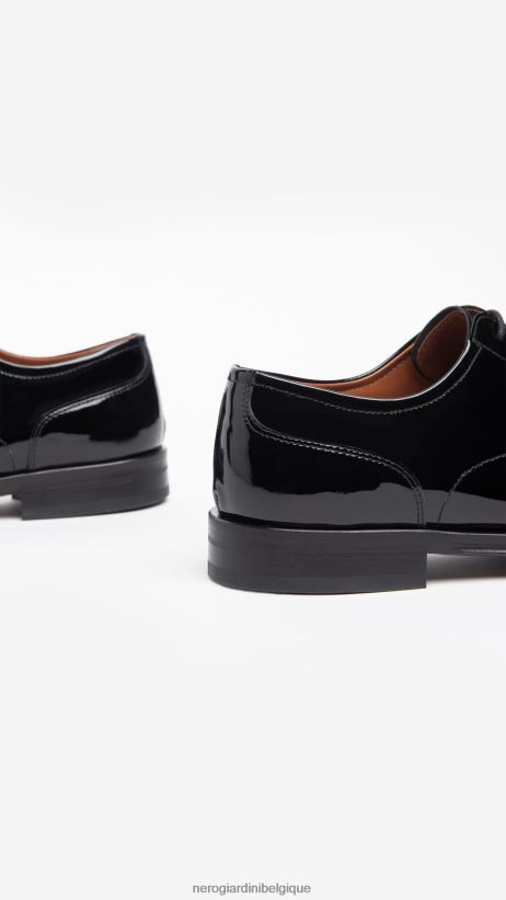 chaussure être NeroGiardini Hommes art. chaussures à lacets brevetées i302910ue noir F2F08N350