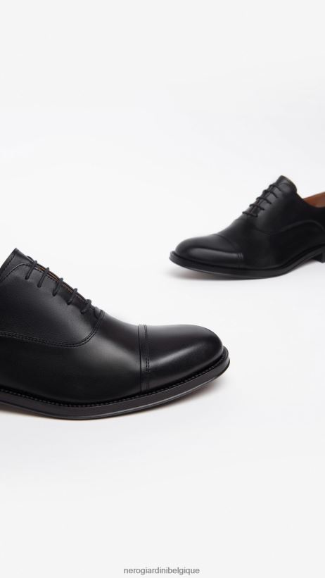 chaussure être NeroGiardini Hommes art. i302920ue chaussures à lacets en cuir noir F2F08N349