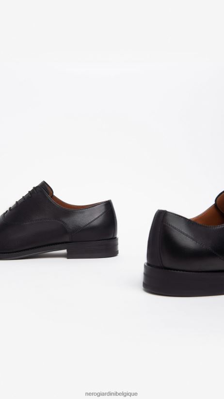 chaussure être NeroGiardini Hommes art. i302920ue chaussures à lacets en cuir noir F2F08N349