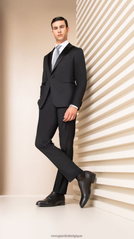 chaussure être NeroGiardini Hommes art. i302942ue chaussures à lacets en cuir noir F2F08N345