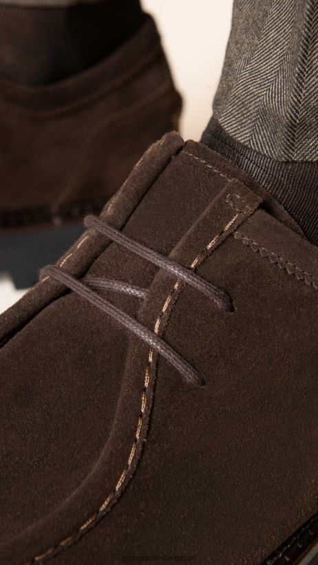 chaussure être NeroGiardini Hommes art. i202650u chaussures à nouer en daim testa di moro F2F08N361