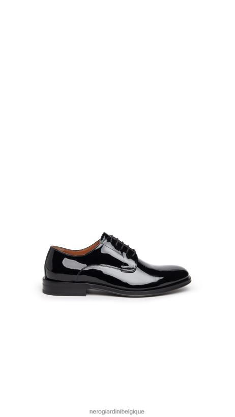 chaussure être NeroGiardini Hommes art. i302911ue chaussures vernies à nouer noir F2F08N358
