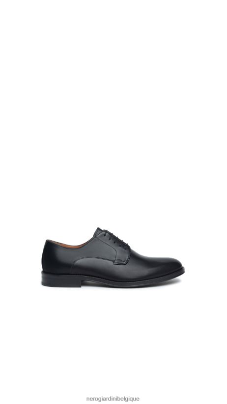 chaussure être NeroGiardini Hommes art. i302921ue chaussures à lacets en cuir noir F2F08N357