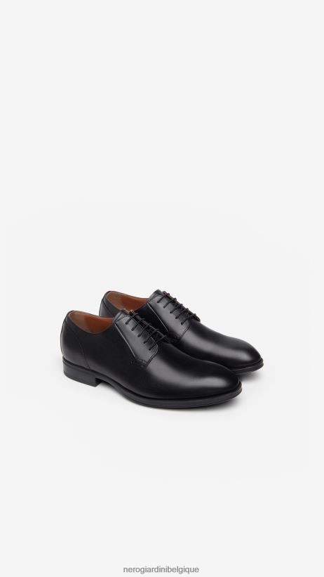 chaussure être NeroGiardini Hommes art. i302944ue chaussures à lacets en cuir noir F2F08N355