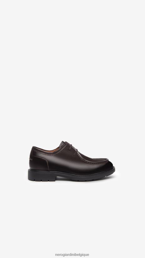 chaussure être NeroGiardini Hommes art. i302971ue chaussures à lacets en cuir café F2F08N353