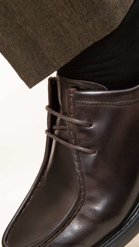 chaussure être NeroGiardini Hommes art. i302971ue chaussures à lacets en cuir café F2F08N353