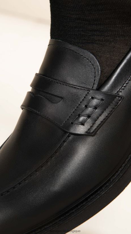 chaussure être NeroGiardini Hommes art. i302951ue mocassins en cuir noir F2F08N363