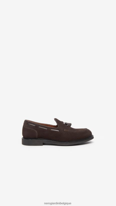 chaussure être NeroGiardini Hommes art. i302960ue mocassins en daim testa di moro F2F08N365