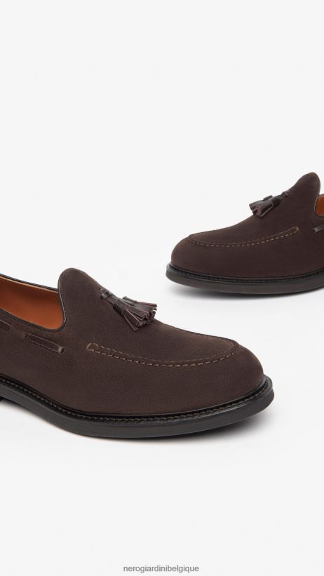 chaussure être NeroGiardini Hommes art. i302960ue mocassins en daim testa di moro F2F08N365