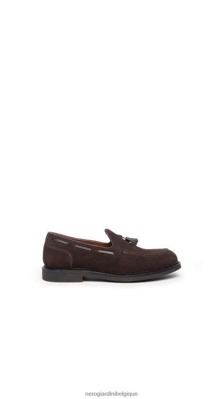 chaussure être NeroGiardini Hommes art. i302960ue mocassins en daim testa di moro F2F08N365