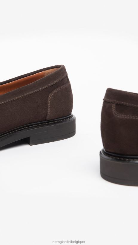 chaussure être NeroGiardini Hommes art. i302961ue mocassins en daim testa di moro F2F08N364