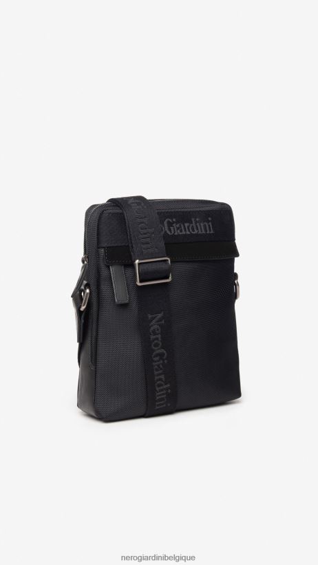 accessoire être NeroGiardini Hommes art. sac à main en toile i343600u noir F2F08N370